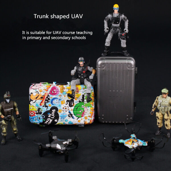 New Luggage Box Storage Box Folding Mini UAV Aerial Photography Remote Control Four Axis Children's Toys Drone - Image 5