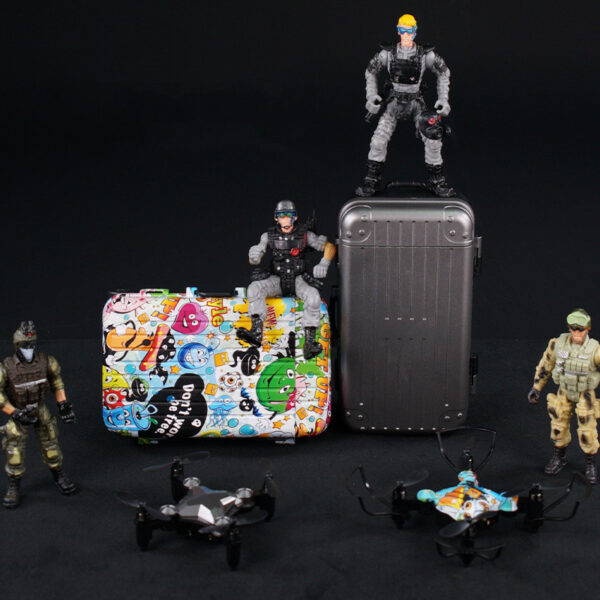 New Luggage Box Storage Box Folding Mini UAV Aerial Photography Remote Control Four Axis Children's Toys Drone - Image 6