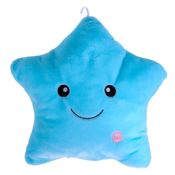 34CM Unique Toy Luminous Pillow Vivid Star Design LED Light Colorful Cushion Stars Plush Pillow Toys Gift For Kids Children Girl - Image 3