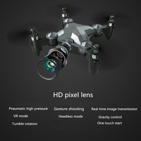 New Luggage Box Storage Box Folding Mini UAV Aerial Photography Remote Control Four Axis Children's Toys Drone - Image 3